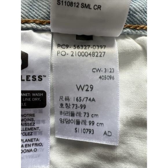 NWT Levi's 501 Denim Shorts Womens 29 High Rise Embroidered Button Fly Festival - Picture 5 of 12